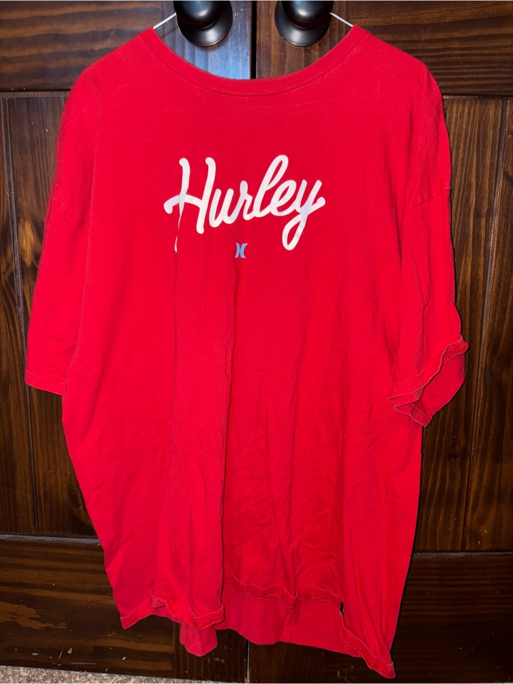 Hurley Red Short Sleeve Logo Tee